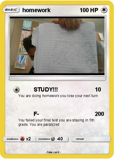 Pokemon homework
