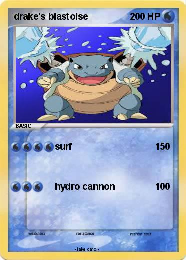 Pokemon drake's blastoise