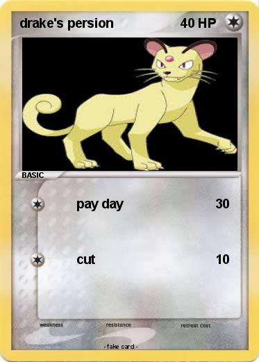 Pokemon drake's persion