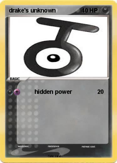 Pokemon drake's unknown