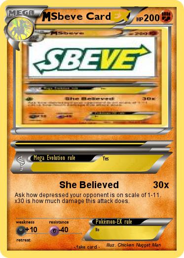 Pokemon Sbeve Card