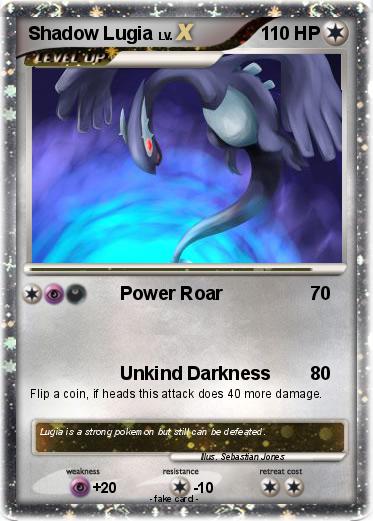 Pokemon Shadow Lugia