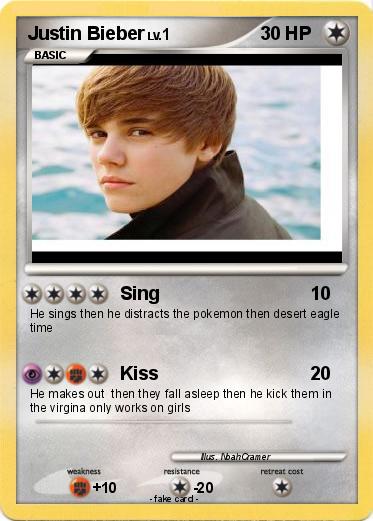 Pokemon Justin Bieber