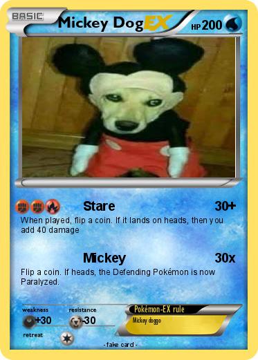 Pokemon Mickey Dog