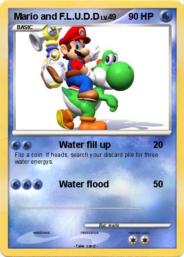 Pokemon Mario and F.L.U.D.D