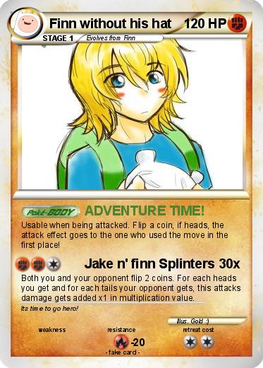 Pokemon Finn without his hat