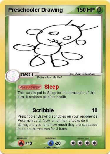 Pokemon Preschooler Drawing