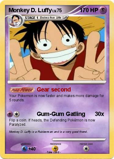 Pokemon Monkey D. Luffy