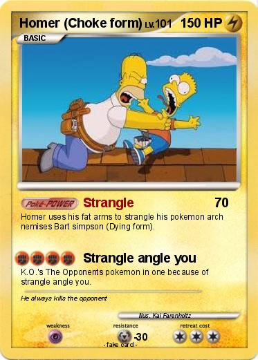 Pokemon Homer (Choke form)