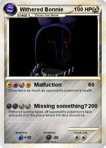 Pokemon Withered Bonnie