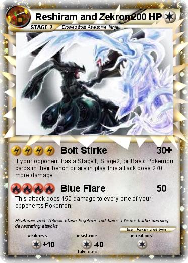 Pokemon Reshiram and Zekrom