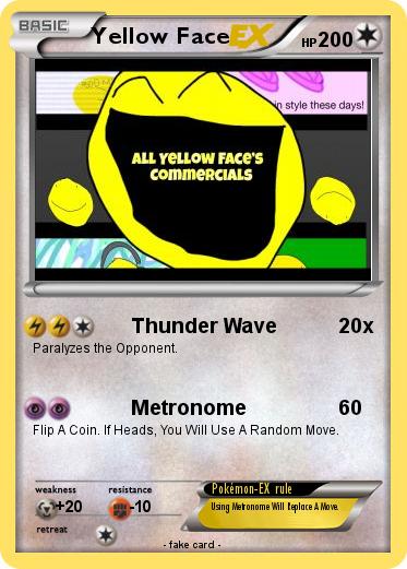 Pokemon Yellow Face