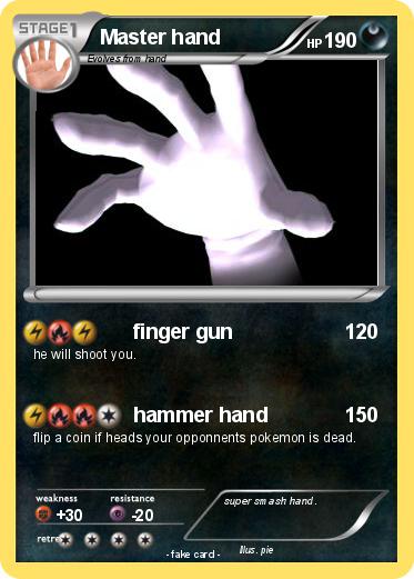 Pokemon Master hand