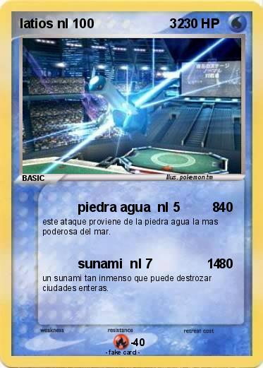 Pokemon latios nl 100                     32