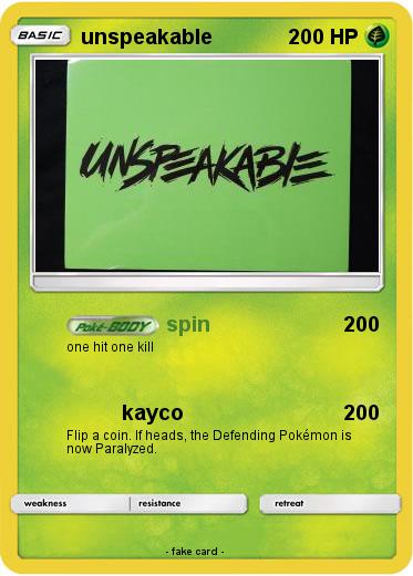 Pokemon unspeakable