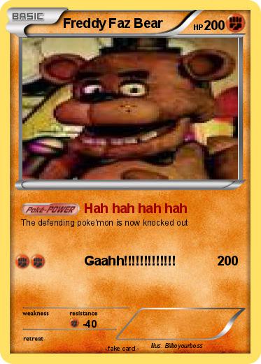 Pokemon Freddy Faz Bear