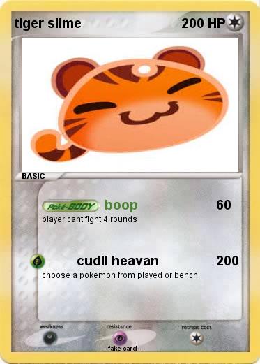 Pokemon tiger slime