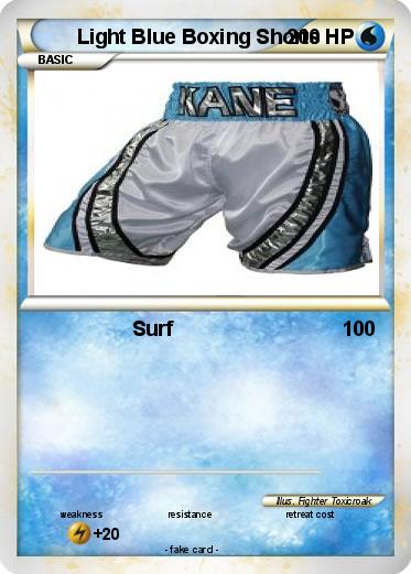 Pokemon Light Blue Boxing Shorts