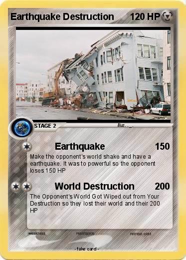 Pokemon Earthquake Destruction