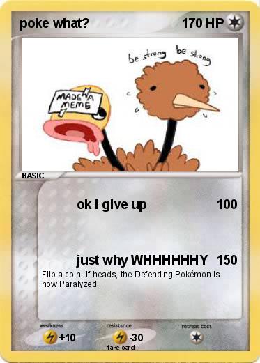Pokemon poke what?