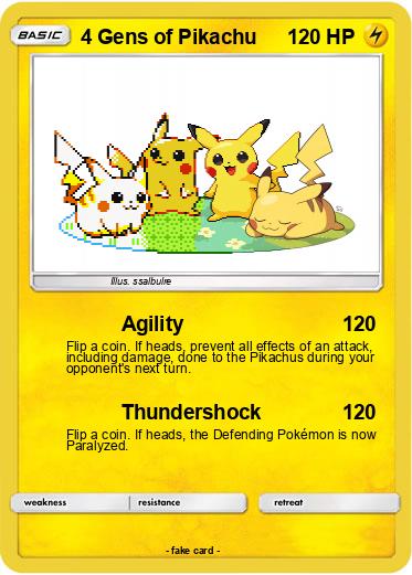 Pokemon 4 Gens of Pikachu