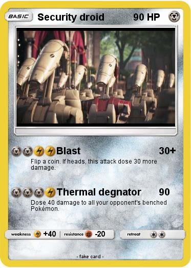 Pokemon Security droid