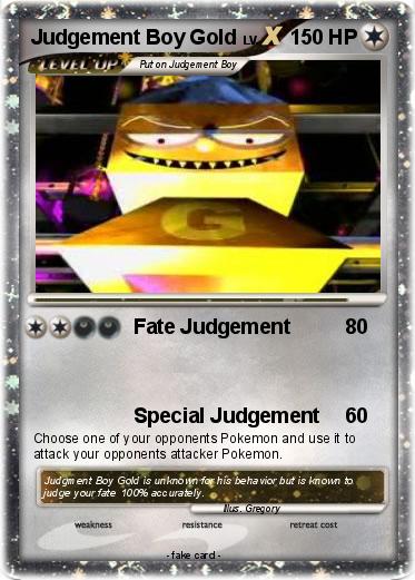 Pokemon Judgement Boy Gold