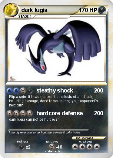 Pokemon dark lugia