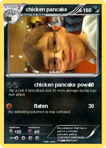 Pokemon chicken pancake