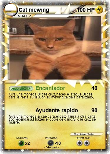Pokemon Cat mewing