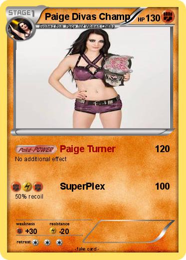 Pokemon Paige Divas Champ