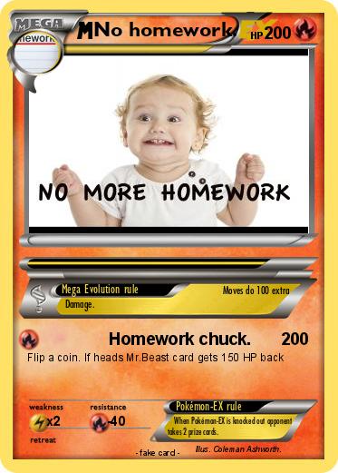 Pokemon No homework.
