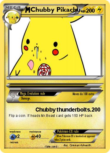 Pokemon Chubby Pikachu.