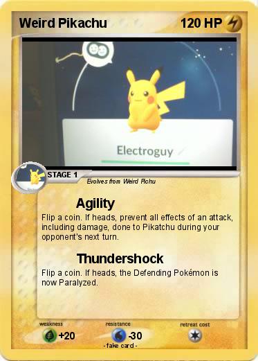 Pokemon Weird Pikachu