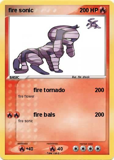 Pokemon fire sonic