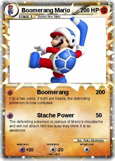Pokemon Boomerang Mario