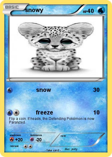 Pokemon snowy