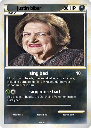 Pokemon justin biber