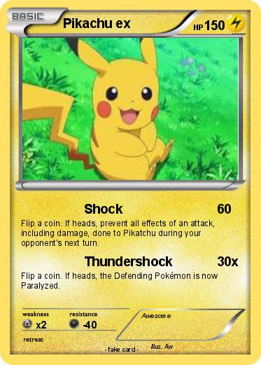 Pokemon Pikachu ex
