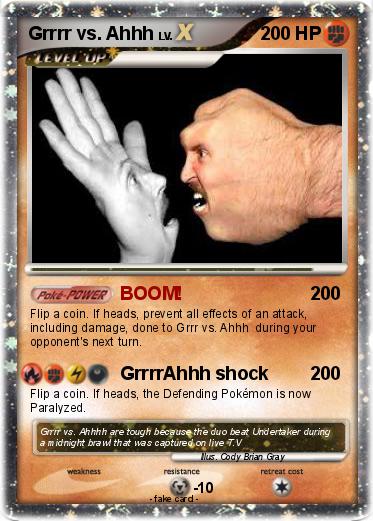 Pokemon Grrrr vs. Ahhh
