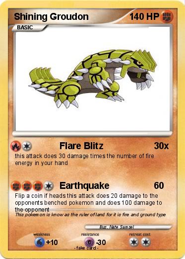 Pokemon Shining Groudon