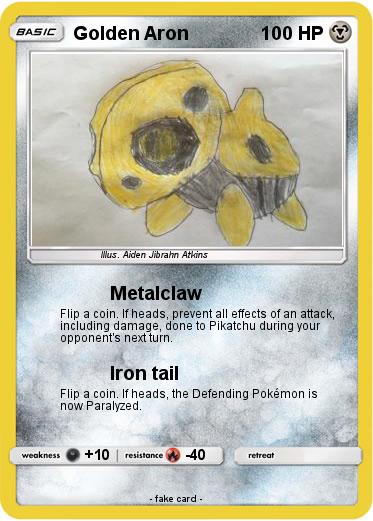 Pokemon Golden Aron Pokemon Golden Aron