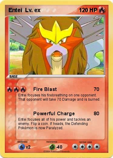 Pokemon Entei  Lv. ex 