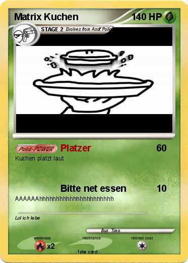 Pokemon Matrix Kuchen
