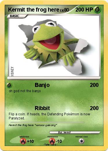 Pokemon Kermit the frog here