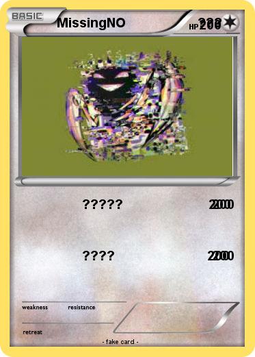 Pokemon MissingNO                     ???