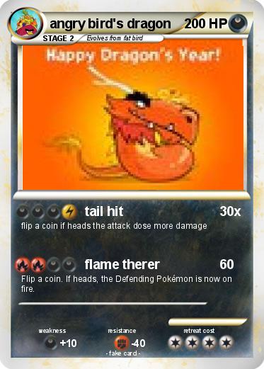Pokemon angry bird's dragon