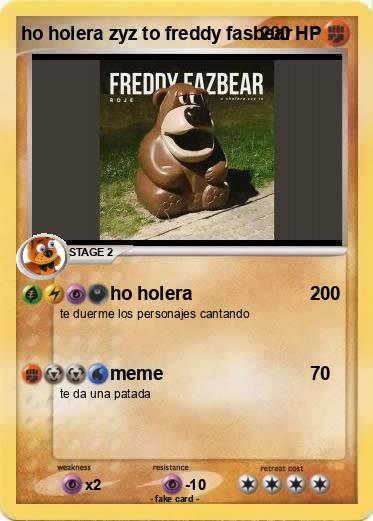 Pokemon ho holera zyz to freddy fasbear