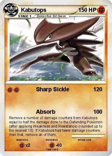 Pokemon Kabutops