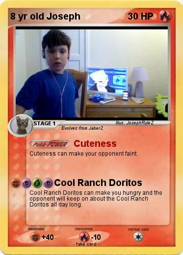 Pokemon 8 yr old Joseph